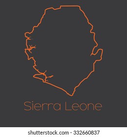 A Map of the country of Sierra Leone