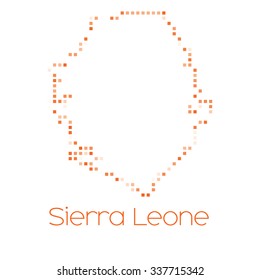 A Map of the country of Sierra Leone