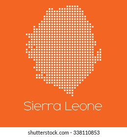 A Map of the country of Sierra Leone