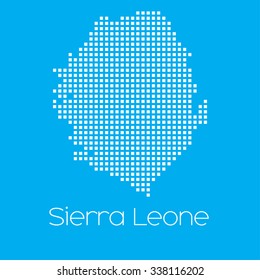 A Map of the country of Sierra Leone