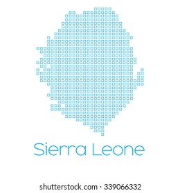 A Map of the country of Sierra Leone