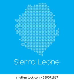 A Map of the country of Sierra Leone