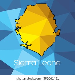 A Map of the country of Sierra Leone