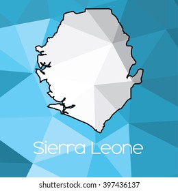 A Map of the country of Sierra Leone