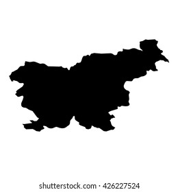 A Map of the country of Slovenia