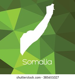 A Map of the country of Somalia