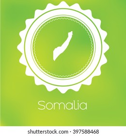 A Map of the country of Somalia