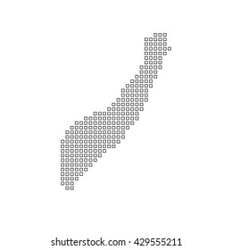 A Map of the country of Somalia