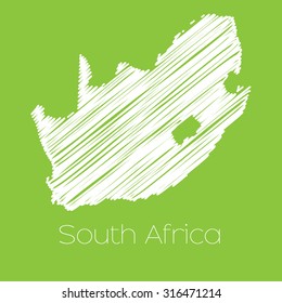 A Map of the country of South Africa