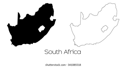 A Map of the country of South Africa