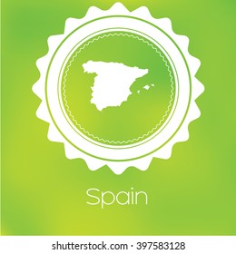 A Map of the country of Spain