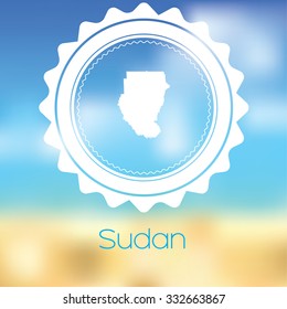 A Map of the country of Sudan