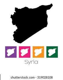 A Map of the country of Syria
