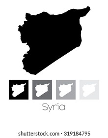 A Map of the country of Syria
