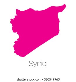 A Map of the country of Syria