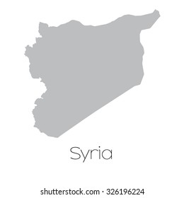 A Map of the country of Syria