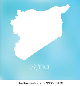 A Map of the country of Syria