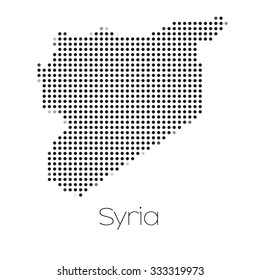 A Map of the country of Syria