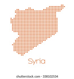 A Map of the country of Syria