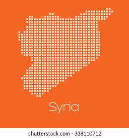 A Map of the country of Syria
