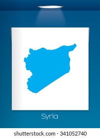 A Map of the country of Syria