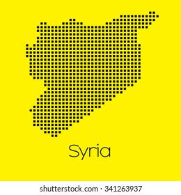 A Map of the country of Syria