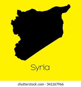 A Map of the country of Syria