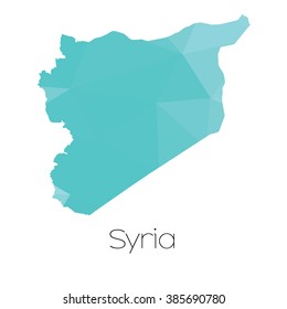 A Map of the country of Syria