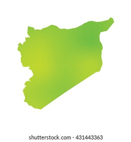 A Map of the country of Syria
