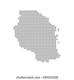 A Map of the country of Tanzania