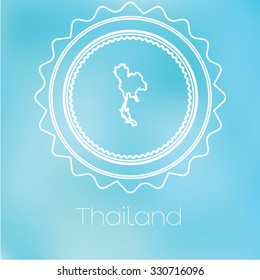 A Map of the country of Thailand