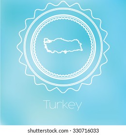 A Map of the country of Turkey