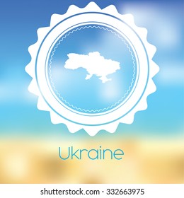 A Map of the country of Ukraine