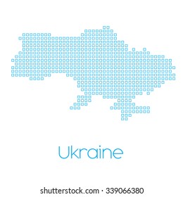 A Map of the country of Ukraine