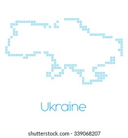 A Map of the country of Ukraine