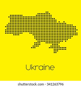 A Map of the country of Ukraine