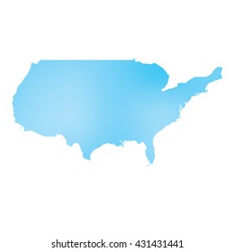 A Map of the country of United States of America