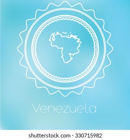 A Map of the country of Venezuela