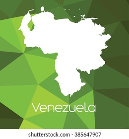 A Map of the country of Venezuela