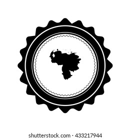 A Map of the country of Venezuela