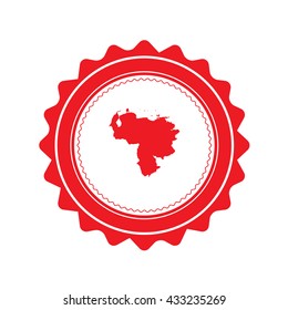 A Map of the country of Venezuela