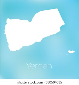 A Map of the country of Yemen