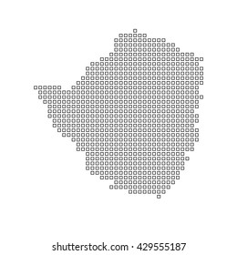 A Map of the country of Zimbabwe