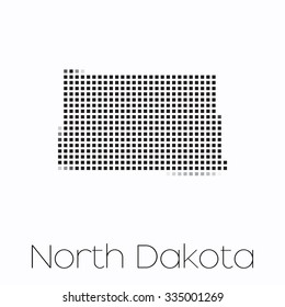 A Map of the county of North Dakota
