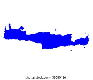 Map of Crete