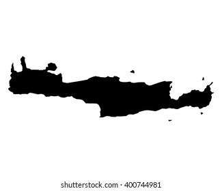 Map of Crete svg
