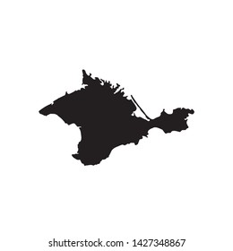 map of Crimea. Vector illustration