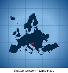 map of Croatia