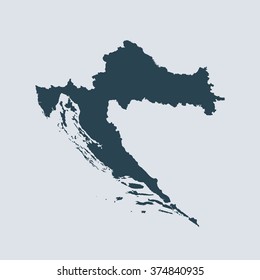 map of Croatia