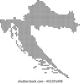 map of Croatia